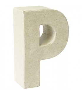 Letras Mache Mini P - H 5 X B 4 X T 2 cm